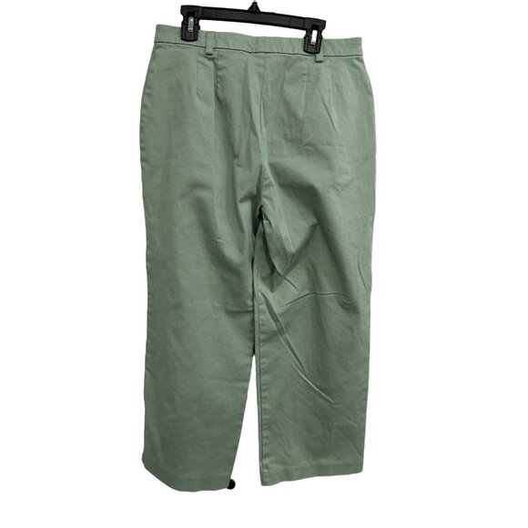 Sigrid Olsen Sport Womens Green Cotton Blend Pants Size 8 - Picture 2 of 8
